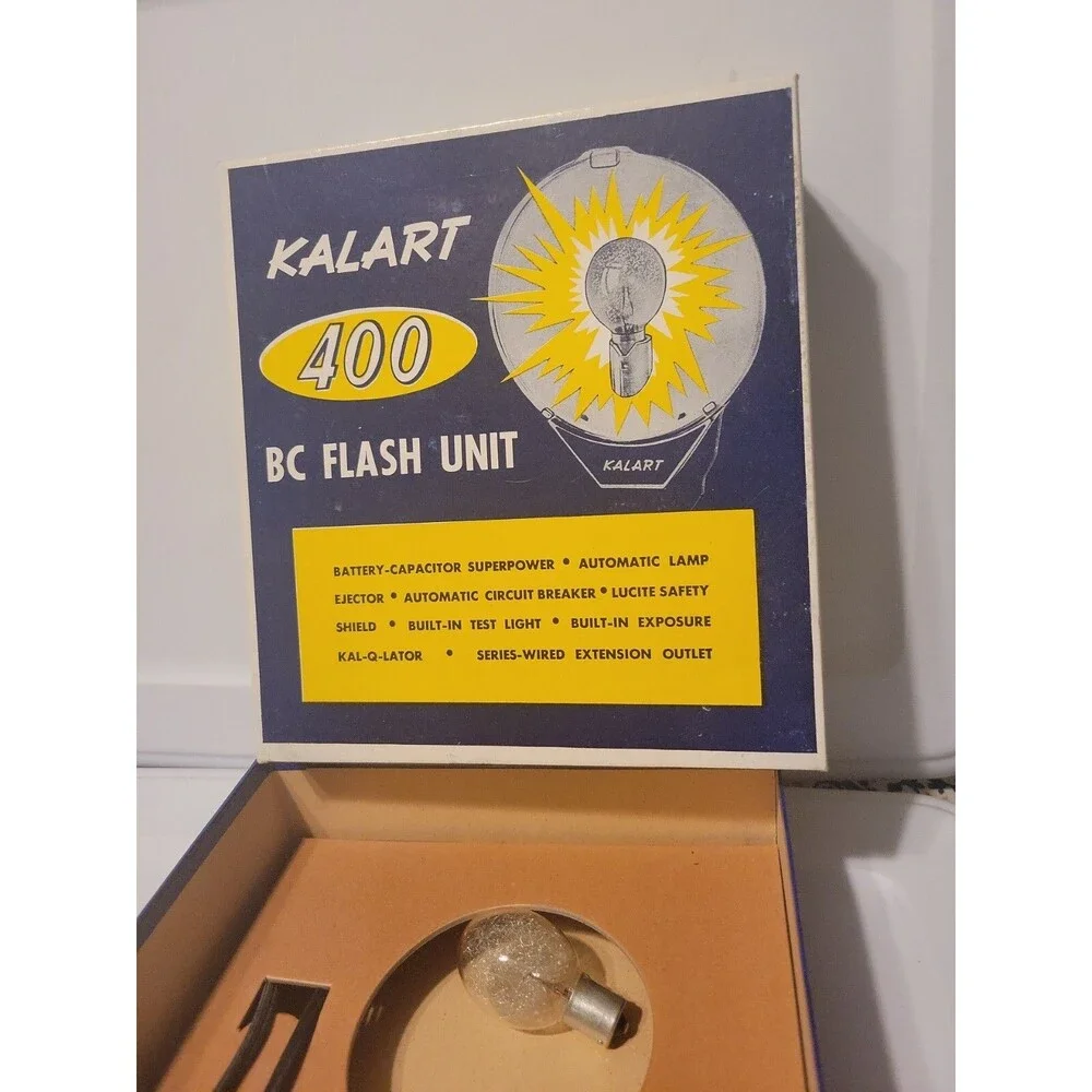 Kalart 400 BC Flash Unit- Box And Cord ONLY !!!!READ!!!!